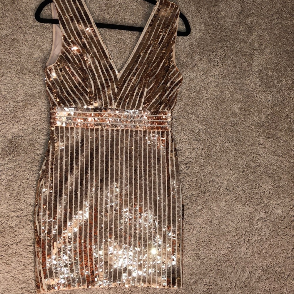Rose gold dress